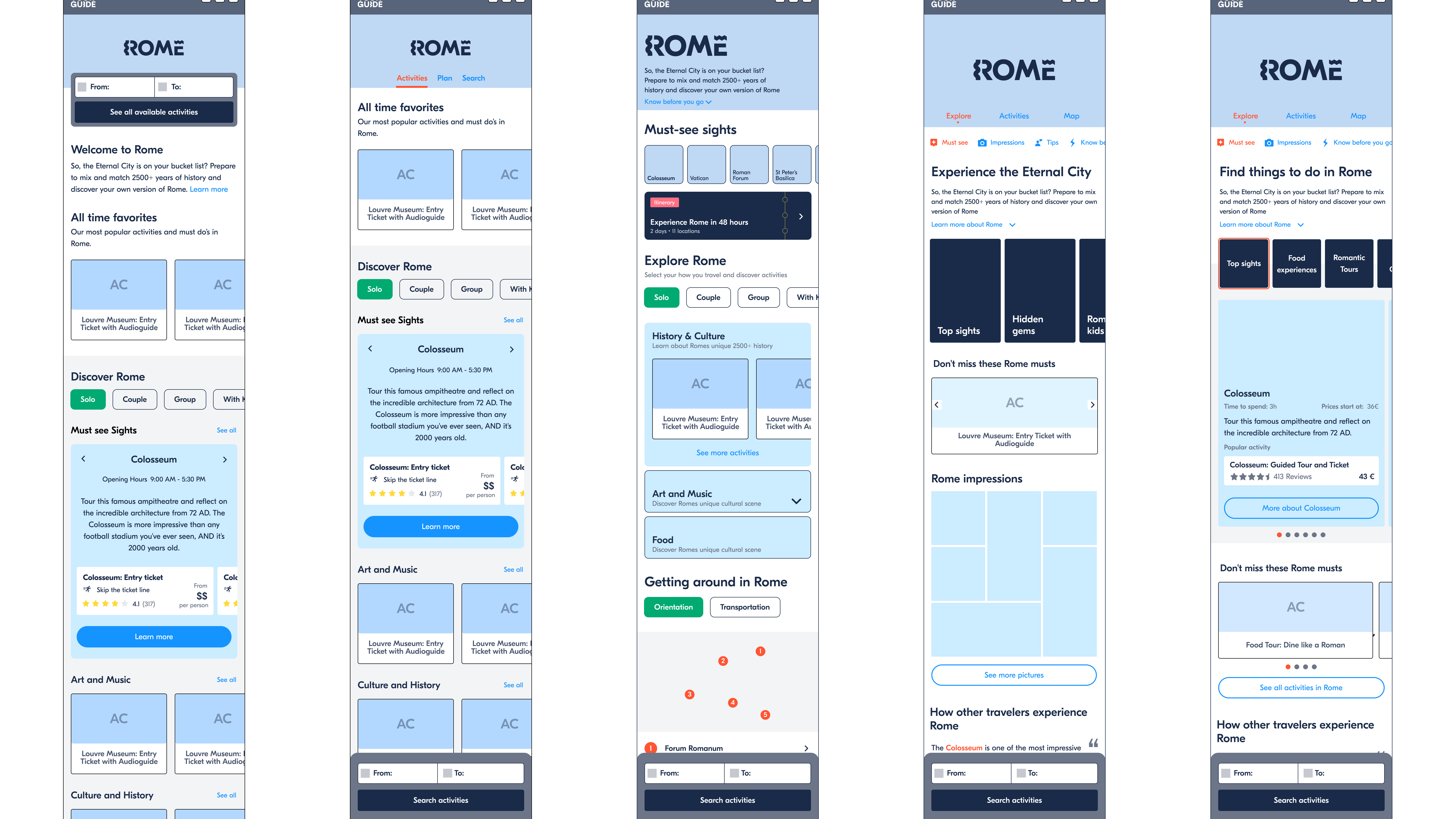 Concept design — early explorations