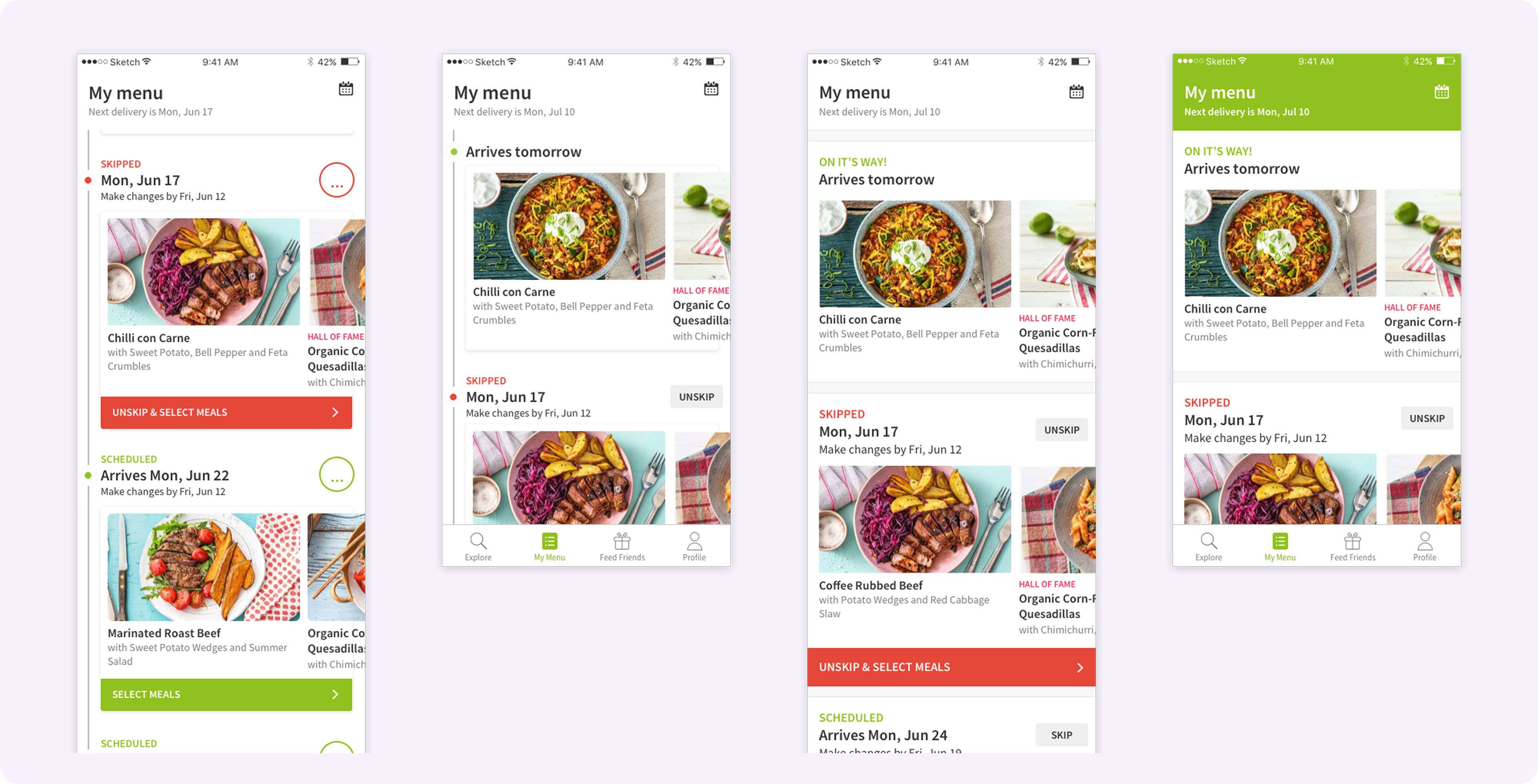 Final visual design — Overview variant