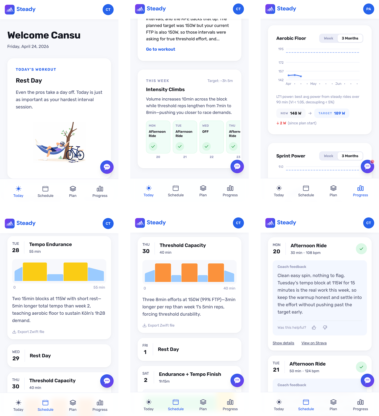 Steady's calm visual treatment
